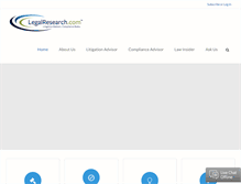 Tablet Screenshot of legalresearch.com